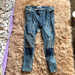 one x one teaspoon distressed patchwork jeans